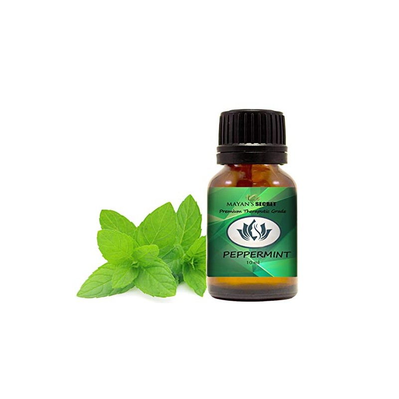 Peppermint Essential Oil 100% Pure, Undiluted, 10ml Glass Bottle