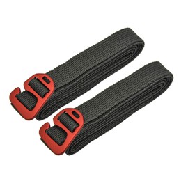 riemot Ratchet Tie Down/Tensioning Belts, Hook Release Luggage Straps, Backpack Pack Straps with Aluminum Alloy Buckle 100kg Lashing Capacity 2cm x 2m Pack-2 Grey