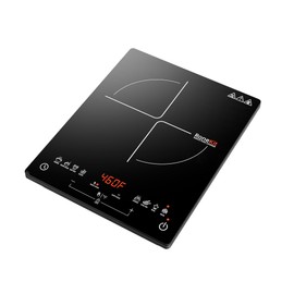 RoneKit 1800W Induction Cooktop Portable Electric Stove with 8 Preset Functions & 8 Temp Settings - 2 Cooking Modes, Timer, Child Lock for Tiny Kitchen, Apartment, Camping, RV Countertop Burner