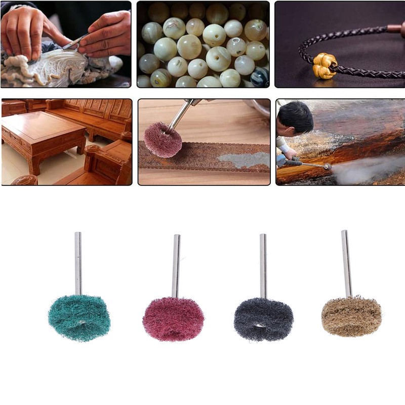 40Pcs Abrasive Wheel Buffing Polishing Set for Rotary Tool Drill