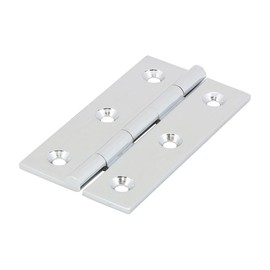 Timco - Solid Drawn Hinge - Solid Brass - Polished Chrome (Size 64 x 35-2 Pieces)