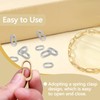 Sekonow 10Pcs 18K Gold Plated Carabiner Necklace Clasps and Closures,