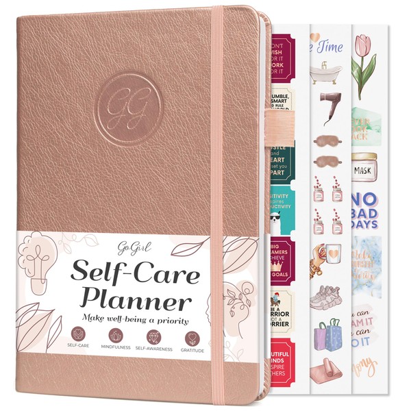 GoGirl Self-Care Journal – Daily Mental Health Notebook with Mood