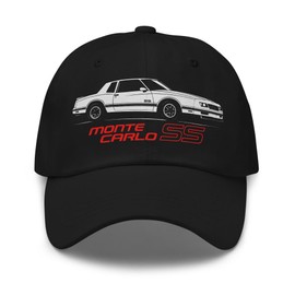 1988 Monte Carlo SS Dad Hat – Classic White Chevy Muscle Icon Cap