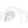Homall L Shaped Desk with Drawers&Shelves, 55'' Corner Computer Desk