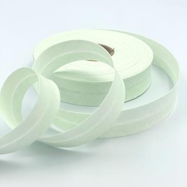 Craft Cult 25mm Wide Grain Print Printed Pattern Bias Binding Tape - 25 Metre Roll (51 - Light Green)