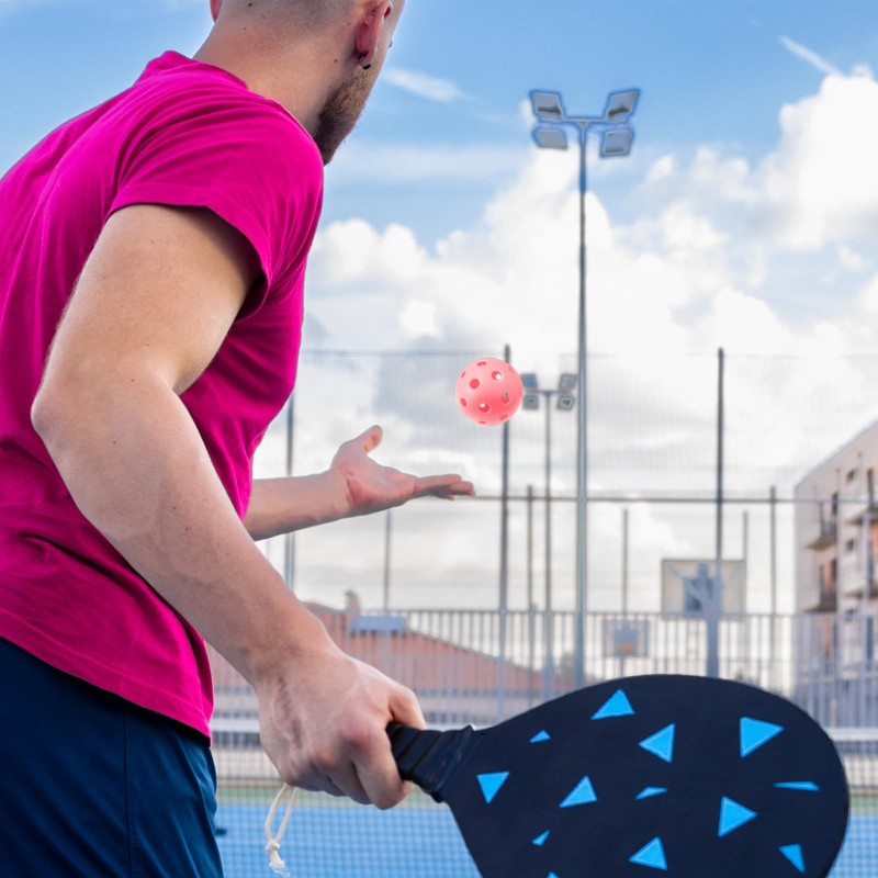 TEAONE Outdoor Pickleballs, 4 PCS High Elasticity & Durable Pickle