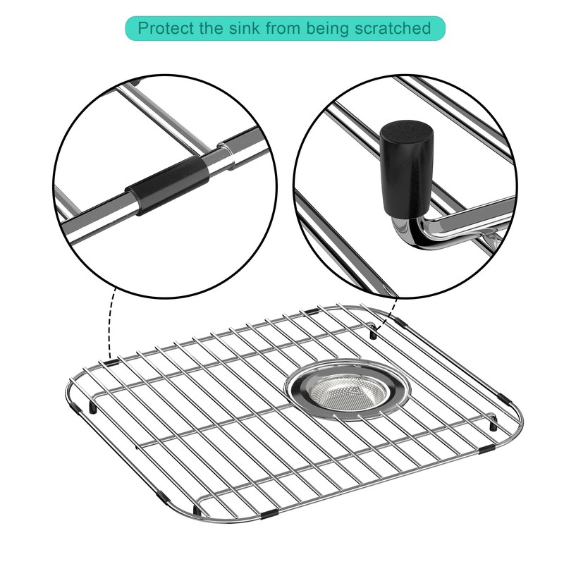 SANNO Kitchen Sink Grates Bottom Grid, Sink Bottom Grid for