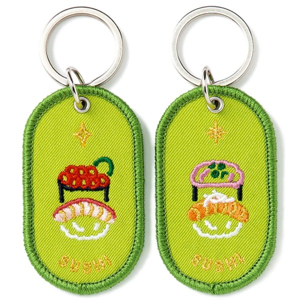 Iroha Publishing Key Ring 2/8b PAIR KEY RING "FAVORITE FOOD