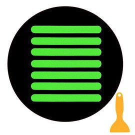 TOOLSTAR Non Slip Strips, 24pcs Glow in The Dark Bathtub Safety Anti Slip Stickers Adhesive Decals with Scraper for Bathroom Shower Stairs (Strip)