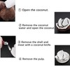Coconut Tool, Coconut Peeler Tool Stainless Steel Coconut Opener Scraper