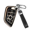 FT FUNTOR Golden Edge Black and White Key Holder, 12Black