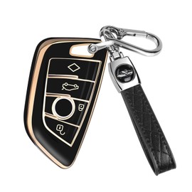 FT FUNTOR Golden Edge Black and White Key Holder, 12Black