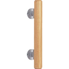 TRUSCO HBIT300-SO Vertical Mini Handrail, 1.4 x 11.8 inches (35 mm) x 11.8 inches (300 mm), Silver Light Oak
