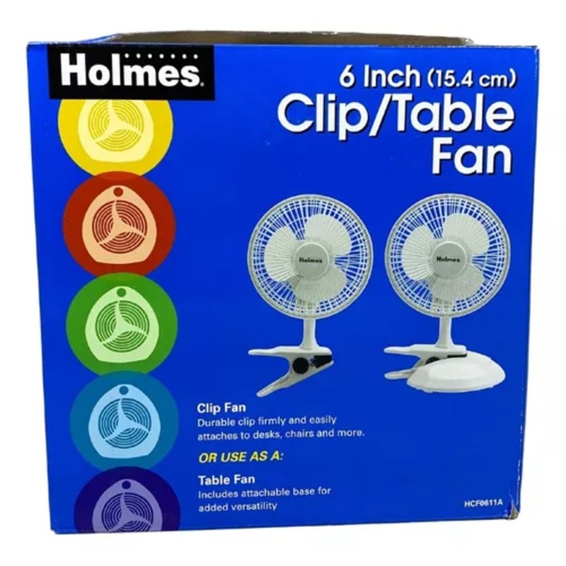 Mini Ventilador Holmes Clip para tu Espacio de Trabajo Clip
