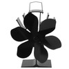 Heat Powered Stove Fan 6 Blade Fast Speed Large Air