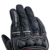 Komine GK-856 Motorcycle High Protective Leather Windproof Gloves HG Black