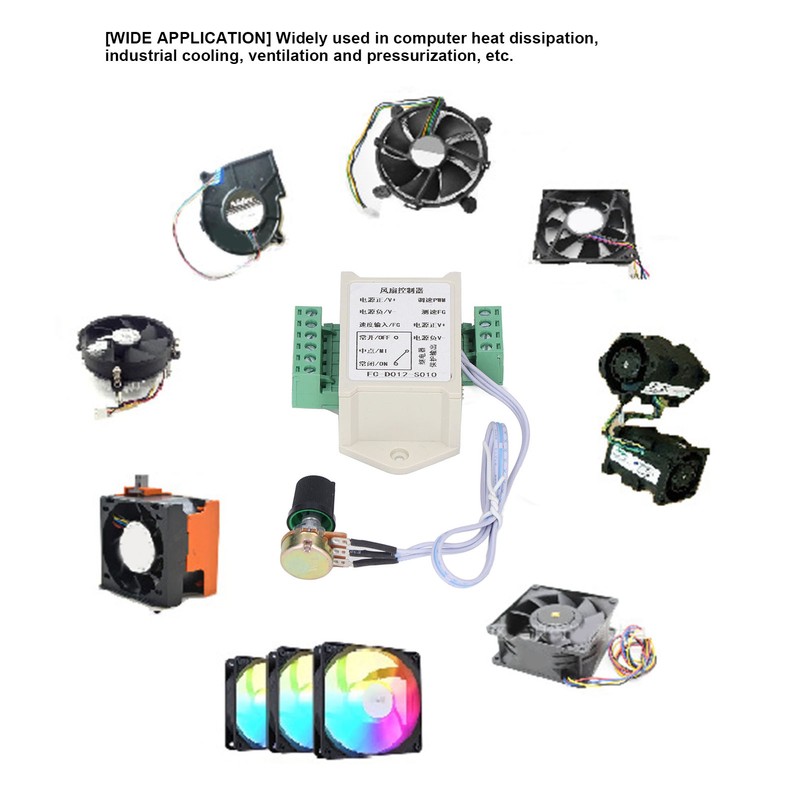 12V 4 Wire PWM Fan Controller Motor Stall Protection Detection