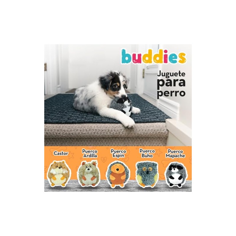 Fancy Pets Juguete para Perros de Peluche Mapache Barrigón Buddies