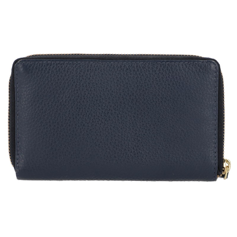 Gusti Cornelio Women's Leather Wallet Blue Leather, blue, Classic