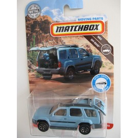 Light Blue 2000 Nissan Xterra 2018 Matchbox Moving Parts Off-Road Series 1:64 Scale Collectible Die Cast Metal Toy Car Model with Opening Hatchback