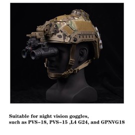 JFFCESTORE PVS15/18 GPNVG18 Night Vision Goggles Mount and Airsoft Tactical Helmet Counterweight NVG Pouch Counterbalance Weight Bag (TAN/CAMO Counterbalance Weight Bag)