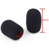 Headphone Replacement Microphone Sponge Black Windshield 30x8mm Pack of 10