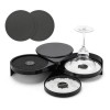 Escarchador De Vasos Y Copas 3 Bandejas Giratorias Plegables