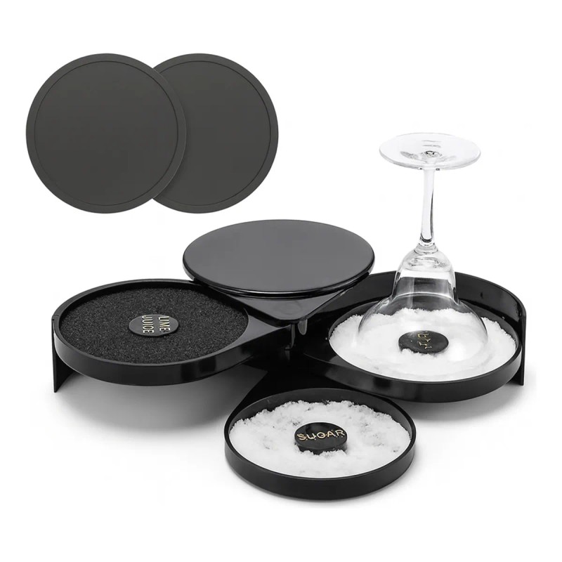 Escarchador De Vasos Y Copas 3 Bandejas Giratorias Plegables