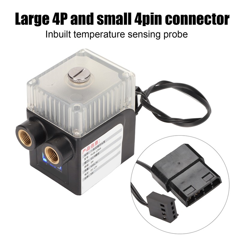 Computer Cooler Pump Ultra Quiet G1/4 Thread 12V 4pin Connector