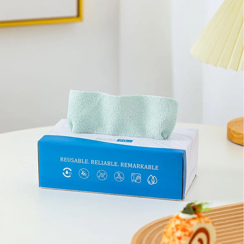 Luxury Eco-Friendly Microfiber Reusable Square Kitchen Towels Quick-Dry Ultra Soft