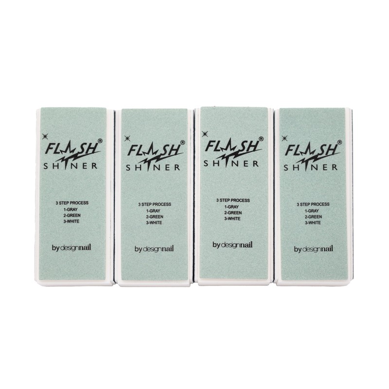 Flash Shiner® Block – 3-Way Nail Buffer – Pack of