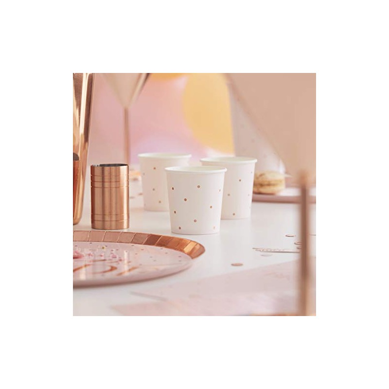 Ginger Ray Hen Party Rose Gold Foiled Paper Shot Cups
