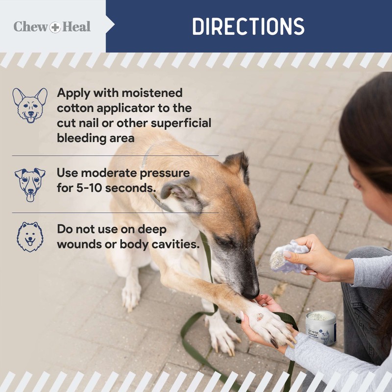 Chew + Heal Labs Styptic Powder for Dogs & Cats