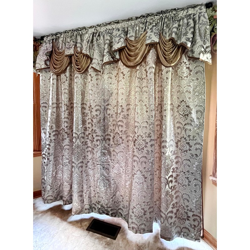 GOHD Samba Star. Jacquard Window Curtain Panel Drape with Attached