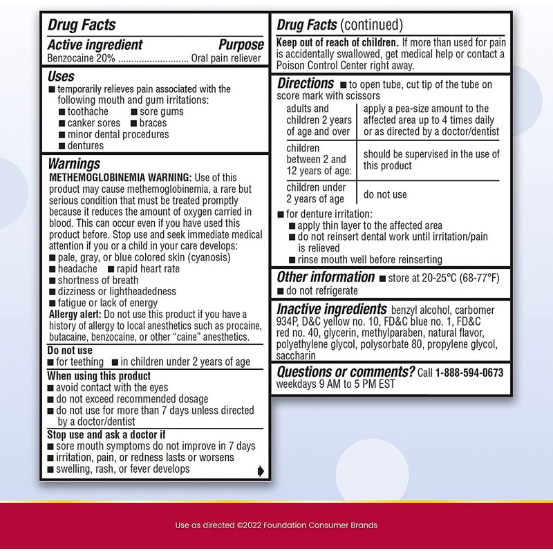 Anbesol Gel Maximum Strength 0.33 oz (Pack of 10)