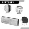 X AUTOHAUX 2pcs 3.46"x1.26" Universal Reflector - Rectangle Motorcycle Bike