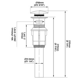 TIORIY Pop Up Bathroom Sink Drain - Bathroom Sink Stopper with Overflow for Faucet Vessel, Push Type Bathroom Sink Vanity Assembly with Strainer, Oil Rubbed Bronze