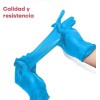 100 Guantes De Nitrilo Negro O Azul Libre De Latex