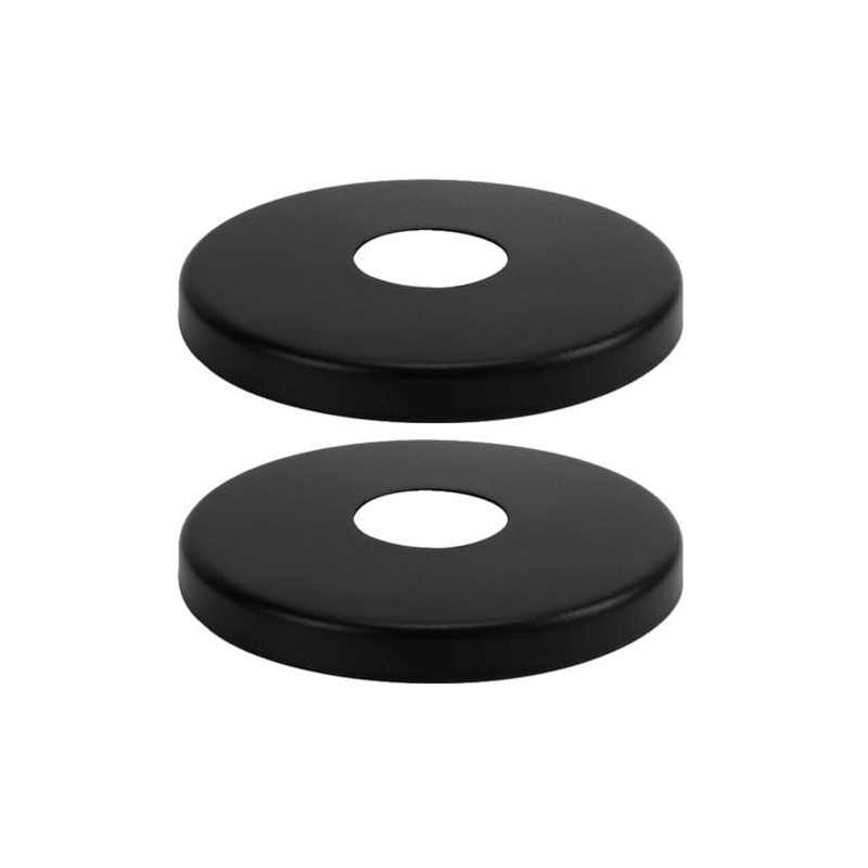 2 x 26mm G3/4 Black Tap Shower Pipe Cover High