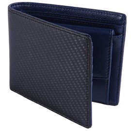 Legare Bifold Wallet, Slim, Men's, Bifold Thin, Carbon Leather, Genuine Leather