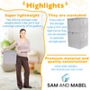 SAM AND MABEL Toy Storage Organizer with Play Mat –