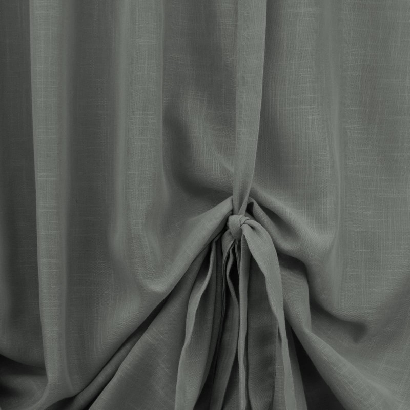 NetCurtainsUK Single Slot Top Plain Textured Voile Net Curtain Soft