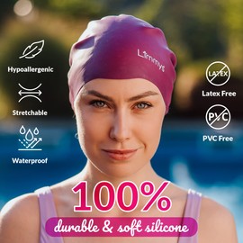 Limmys Premium Swim Cap for Adults – Soft Silicone Swimming Cap for Women & Men – Comfortable, Streamlined Fit, Chlorine Resistant & Hypoallergenic – Trusted by Swimmers Worldwide