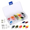 UL Fishing Trout Bait Set with Rubber Worm Rubber Bait