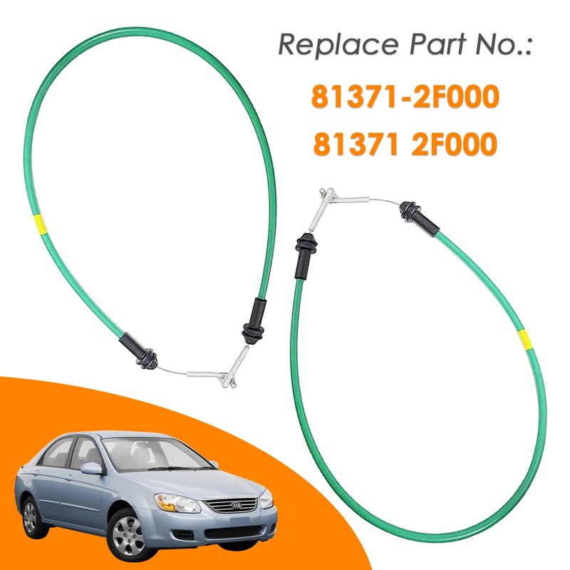 VERCCA 2pcs Door Handle Cable Inside Front Left Driver Side