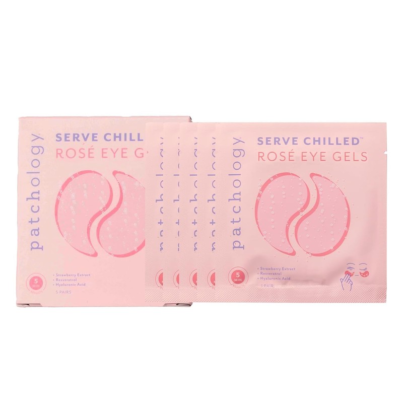 Patchology Serve Chilled Rosé Hydrating Under Eye Patches – Hyaluronic