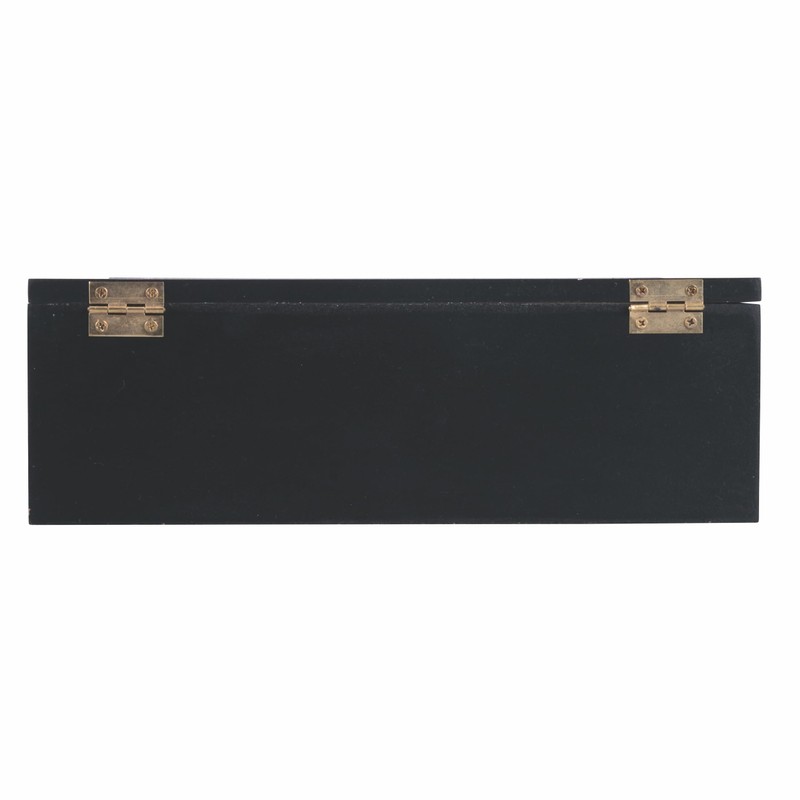 Sibilla Tea Box with 6 Compartments, Black