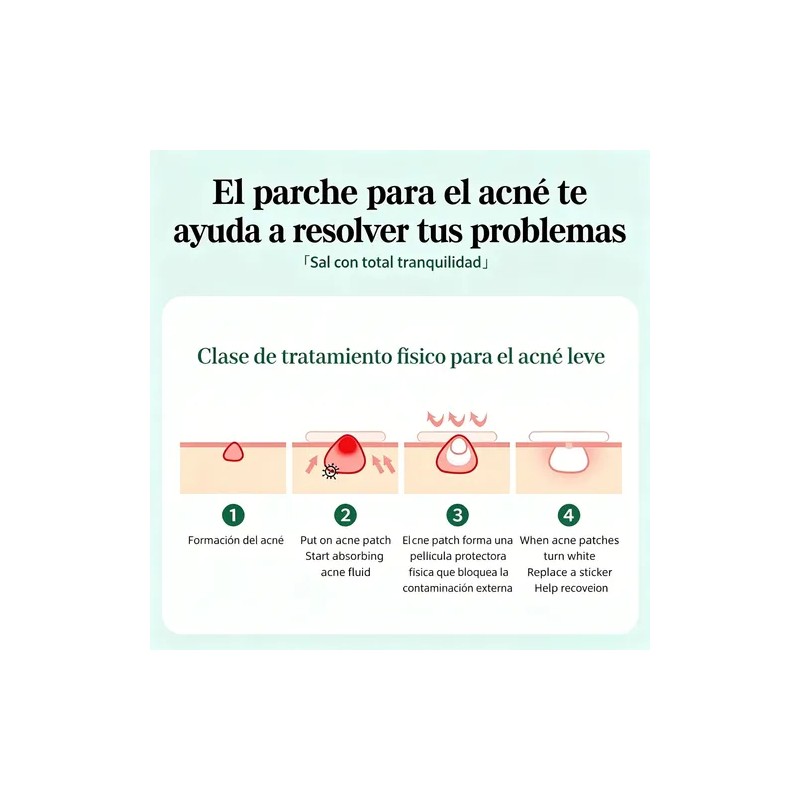 Abcify Parches Hidrocoloides Anti Acné Invisibles 12 Piezas