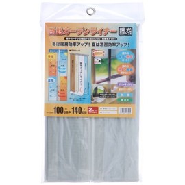 Meiwa Gravure MEIWA Thermal Insulated Curtain Liner (Light Filtering Clear N), 39.4 x 55.1 inches (100 x 140 cm), Set of 2, Clear